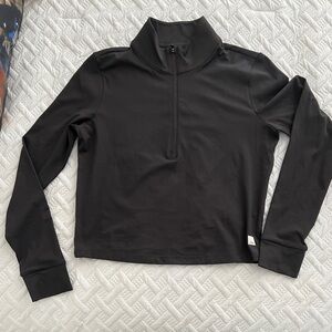 Vuori Women's Black Half-Zip Sweatshirt